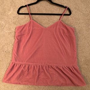 J Crew Velvet Spaghetti Strap Tank Top